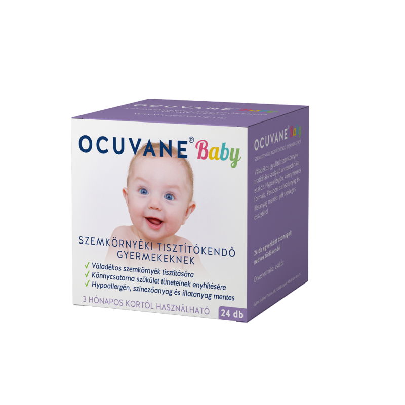 OCUVANE® Baby szemhéjszéli tisztítókendő gyermekeknek