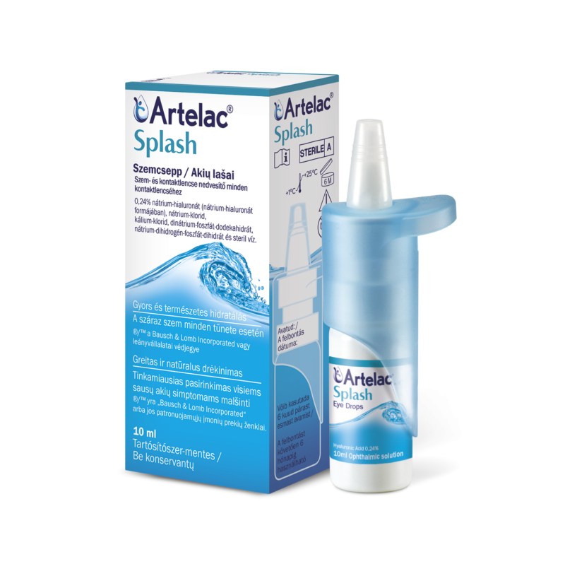 Artelac® Splash szemcsepp, 10 ml
