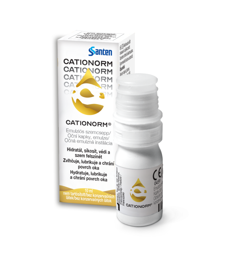 Cationorm® szemcsepp szemszárazságra, 10 ml